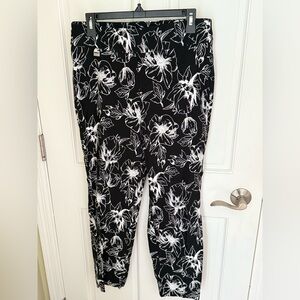 Premise Black and White Floral Pants